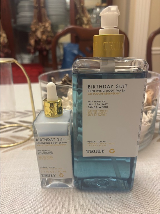 TRULY Other - TRULY Birthday Suit Renewing Body Wash & Restoring Body Serum - NEW